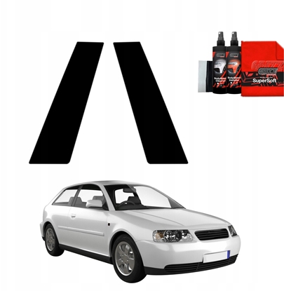 Изображение GrizzGlass Czarna folia na supki GrizzGlass BodyShield do Audi A3 8L Hatchback 3D (1996-2003) [2w1]