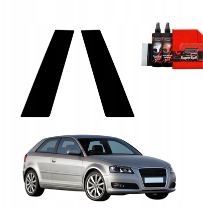 Изображение GrizzGlass Czarna folia na supki GrizzGlass BodyShield do Audi A3 8P Hatchback 3D Facelift (2008-2013) [2w1]