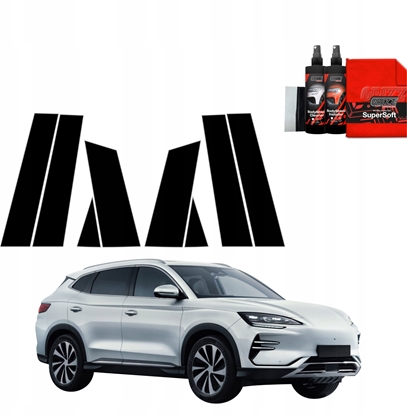 Изображение GrizzGlass Czarna folia na supki GrizzGlass BodyShield do BYD Seal U (2024-2025) [8w1]