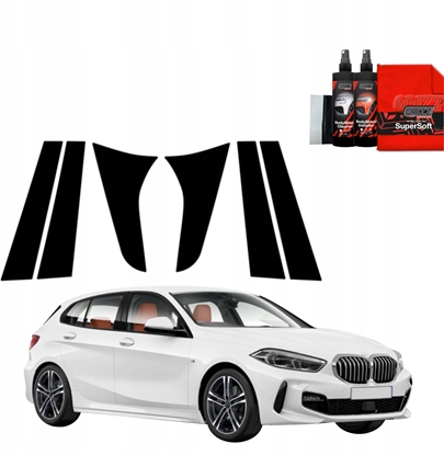 Изображение GrizzGlass Czarna folia na supki GrizzGlass BodyShield do BMW 1 118i (2020-2025) [6w1]