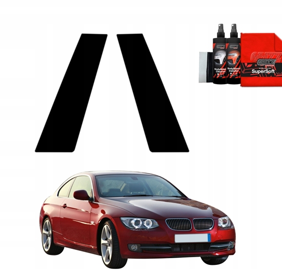 Picture of GrizzGlass Czarna folia na supki GrizzGlass BodyShield do BMW 3 E92 Coupe LCI (2010-2013) [2w1]