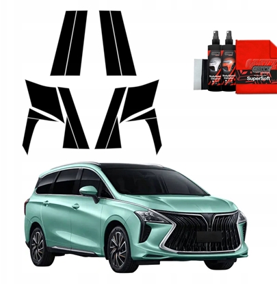 Изображение GrizzGlass Czarna folia na supki GrizzGlass BodyShield do Forthing U-tour (2024-2025) [14w1]