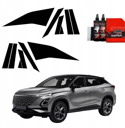 Изображение GrizzGlass Czarna folia na supki GrizzGlass BodyShield do OMODA 5 Facelift (2024-2025) [12w1]