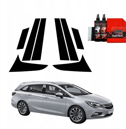 Изображение GrizzGlass Czarna folia na supki GrizzGlass BodyShield do Opel Astra J Kombi 5D (2012-2015) [8w1]