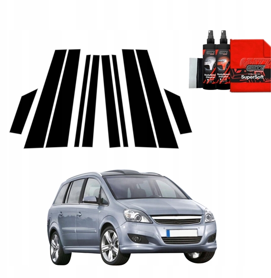 Picture of GrizzGlass Czarna folia na supki GrizzGlass BodyShield do Opel Zafira B Kombi 5D (2010-2014) [10w1]