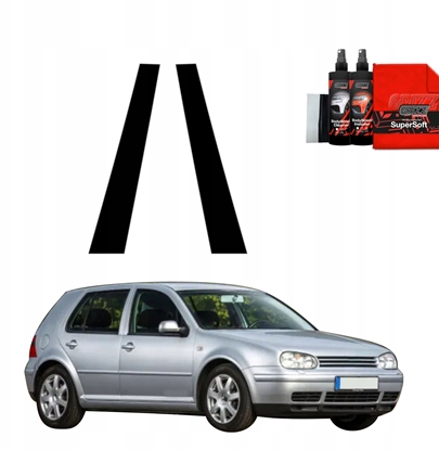 Изображение GrizzGlass Czarna folia na supki GrizzGlass BodyShield do Volkswagen Golf 4 Hatchback 5D (1997-2003) [2w1]