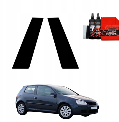 Изображение GrizzGlass Czarna folia na supki GrizzGlass BodyShield do Volkswagen Golf 5 Hatchback 3D (2003-2009) [2w1]