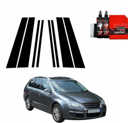 Изображение GrizzGlass Czarna folia na supki GrizzGlass BodyShield do Volkswagen Golf 5 Variant (2003-2009) [8w1]