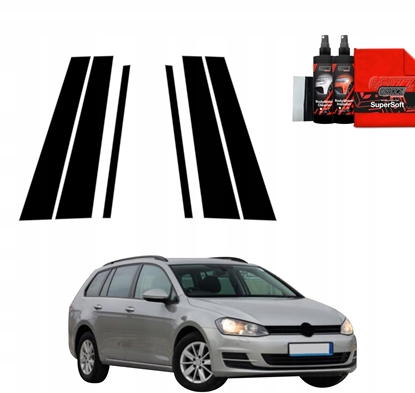 Изображение GrizzGlass Czarna folia na supki GrizzGlass BodyShield do Volkswagen Golf 7 Variant (2013-2020) [6w1]