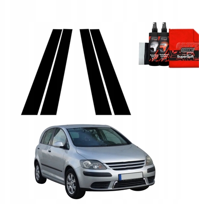 Изображение GrizzGlass Czarna folia na supki GrizzGlass BodyShield do Volkswagen Golf Plus Hatchback 5D (2004-2008) [4w1]