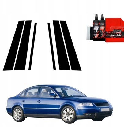 Изображение GrizzGlass Czarna folia na supki GrizzGlass BodyShield do Volkswagen Passat B5 Sedan Facelifting (2000-2005) [6w1]