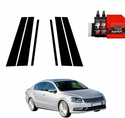 Изображение GrizzGlass Czarna folia na supki GrizzGlass BodyShield do Volkswagen Passat B7 Sedan (2010-2014) [6w1]