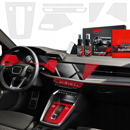 Изображение GrizzGlass Folia do wntrza GrizzGlass PianoSkin do Audi S3 8Y (2020-2025) [6w1]