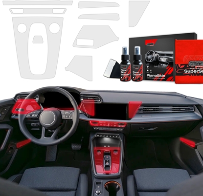 Изображение GrizzGlass Folia do wntrza GrizzGlass PianoSkin do Audi S3 8Y Facelift (2024-2025) [9w1]