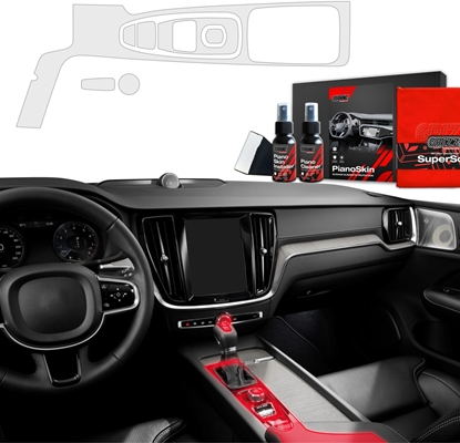 Изображение GrizzGlass Folia do wntrza GrizzGlass PianoSkin do Volvo S60 (2018-2025) [7w1]