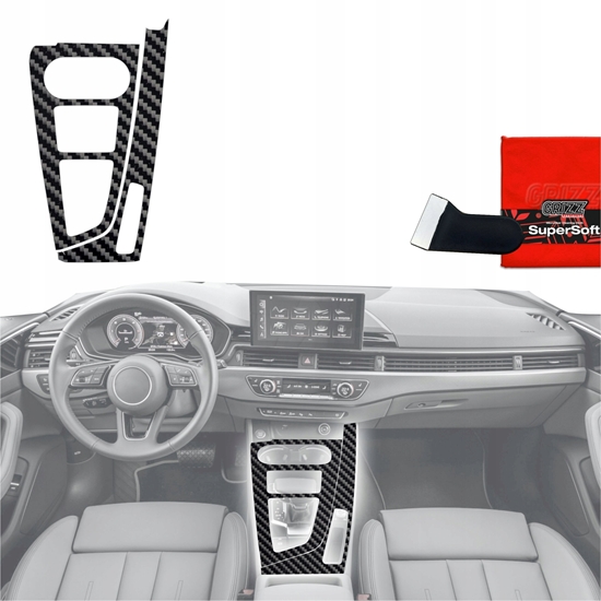 Изображение GrizzGlass Folia do wntrza GrizzGlass PianoSkin Glossy do Audi A4 B9 (2014-2018)