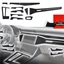 Attēls no GrizzGlass Folia do wntrza GrizzGlass PianoSkin Glossy do Audi A6 C8 (2018-2024) [11w1]