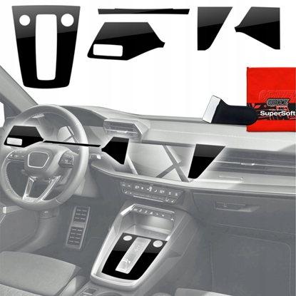 Изображение GrizzGlass Folia do wntrza GrizzGlass PianoSkin Glossy do Audi RS3 8Y (2020-2024) [5w1]