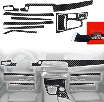 Изображение GrizzGlass Folia do wntrza GrizzGlass PianoSkin Glossy do BMW 5 F10 (2012-2017) [8w1]