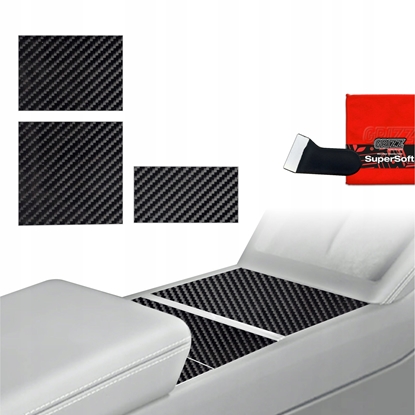 Изображение GrizzGlass Folia do wntrza GrizzGlass PianoSkin Glossy do Tesla Model 3 Highland (2024-2025) [3w1]