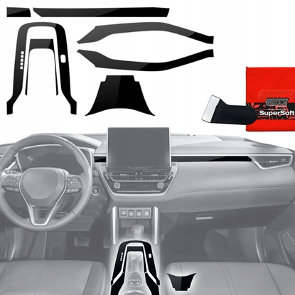 Изображение GrizzGlass Folia do wntrza GrizzGlass PianoSkin Glossy do Toyota Corolla (2019-2025) [7w1]