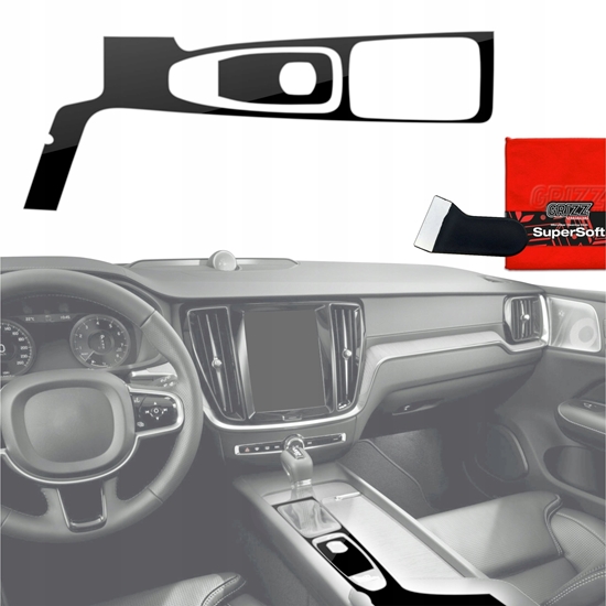 Picture of GrizzGlass Folia do wntrza GrizzGlass PianoSkin Glossy do Volvo XC90 D4 (2017-2018) [2w1]