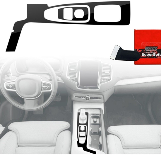 Изображение GrizzGlass Folia do wntrza GrizzGlass PianoSkin Glossy do Volvo XC90 D5 Drive Mode (2020-2021) [2w1]