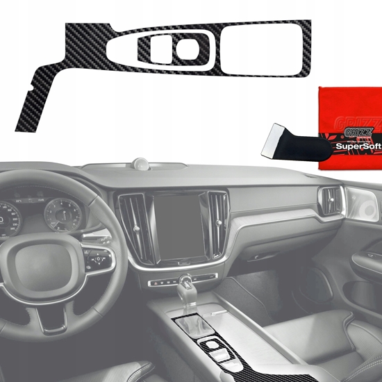 Изображение GrizzGlass Folia do wntrza GrizzGlass PianoSkin Glossy do Volvo XC90 T5 Drive Mode (2015-2021) [2w1]