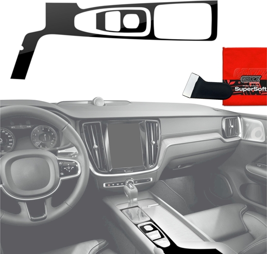 Изображение GrizzGlass Folia do wntrza GrizzGlass PianoSkin Glossy do Volvo XC90 T5 Drive Mode (2015-2021) [2w1]