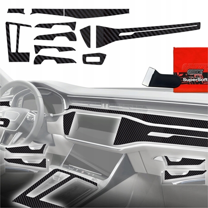 Изображение GrizzGlass Folia do wntrza GrizzGlass PianoSkin Matte do Audi A7 C8 (2018-2025) [11w1]