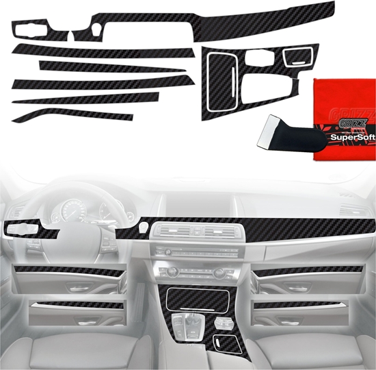 Picture of GrizzGlass Folia do wntrza GrizzGlass PianoSkin Matte do BMW 5 F10 (2012-2017) [8w1]