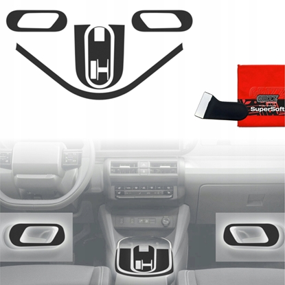 Изображение GrizzGlass Folia do wntrza GrizzGlass PianoSkin Matte do Fiat Grande Panda (2025) [5w1]