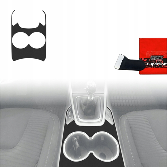 Picture of GrizzGlass Folia do wntrza GrizzGlass PianoSkin Matte do Ford S-Max MK2 (2015-2023)