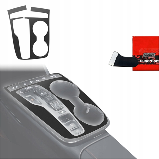 Picture of GrizzGlass Folia do wntrza GrizzGlass PianoSkin Matte do Hyundai Tucson N-Line (2021-2024)