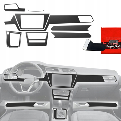 Изображение GrizzGlass Folia do wntrza GrizzGlass PianoSkin Matte do Volkswagen Touran Highline (2025) [9w1]