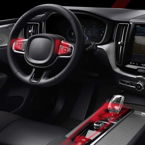 Изображение GrizzGlass Folia do wntrza GrizzGlass PianoSkin Matte do Volvo XC90 B5 Drive Mode (2019) [2w1]