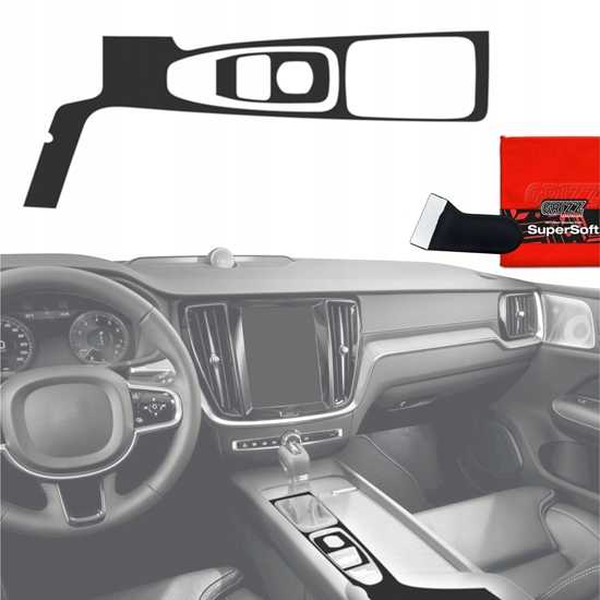 Изображение GrizzGlass Folia do wntrza GrizzGlass PianoSkin Matte do Volvo XC90 B5 Drive Mode (2019) [2w1]