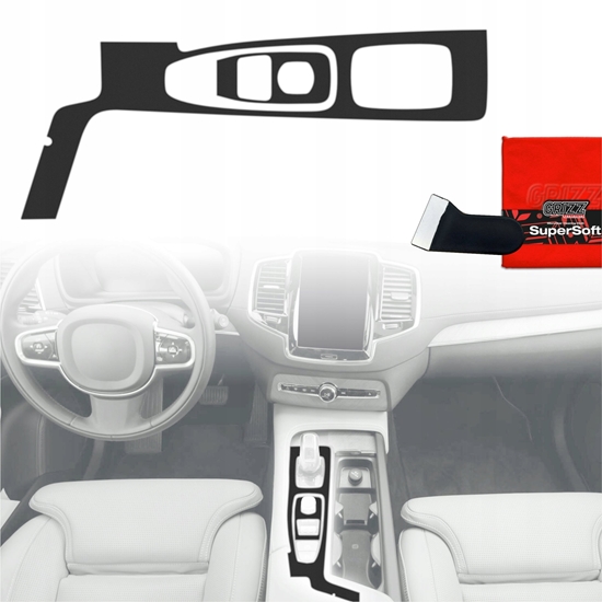 Изображение GrizzGlass Folia do wntrza GrizzGlass PianoSkin Matte do Volvo XC90 B5 Facelift Drive Mode (2019-2021) [2w1]
