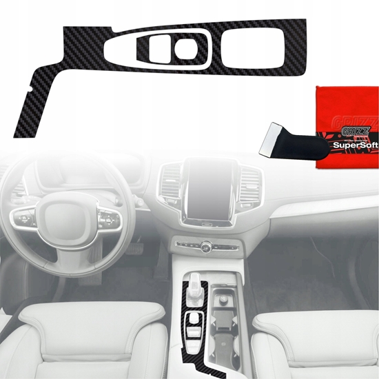 Изображение GrizzGlass Folia do wntrza GrizzGlass PianoSkin Matte do Volvo XC90 T8 Drive Mode (2015-2020) [2w1]