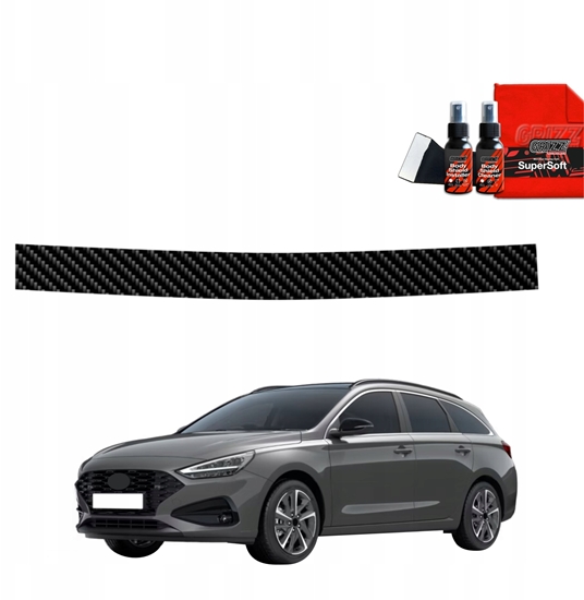 Picture of GrizzGlass Folia karbonowa na próg baganika GrizzGlass BodyShield do Hyundai i30 Wagon (2020-2025)
