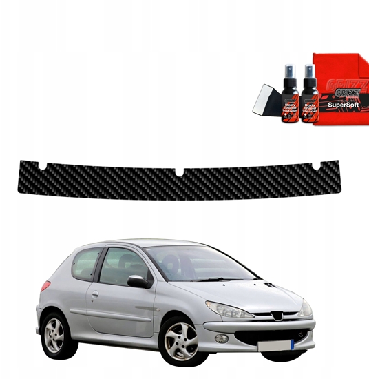 Picture of GrizzGlass Folia karbonowa na próg baganika GrizzGlass BodyShield do Peugeot 206 (1998-2009)