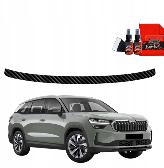 Picture of GrizzGlass Folia karbonowa na próg baganika GrizzGlass BodyShield do Skoda Kodiaq 2 (2024-2025)