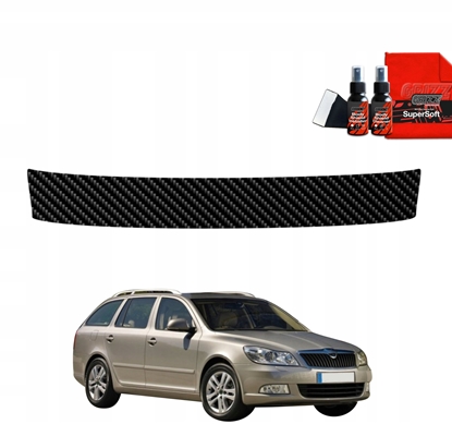 Изображение GrizzGlass Folia karbonowa na próg baganika GrizzGlass BodyShield do Skoda Octavia 2 Kombi Facelifting (2008-2013)