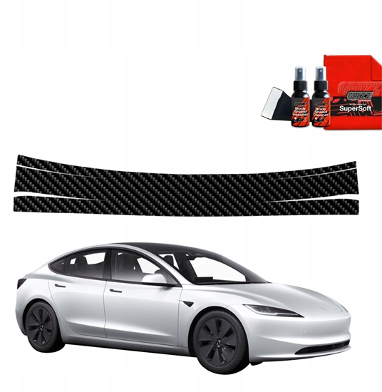 Picture of GrizzGlass Folia karbonowa na próg baganika GrizzGlass BodyShield do Tesla Model 3 (2021-2025)