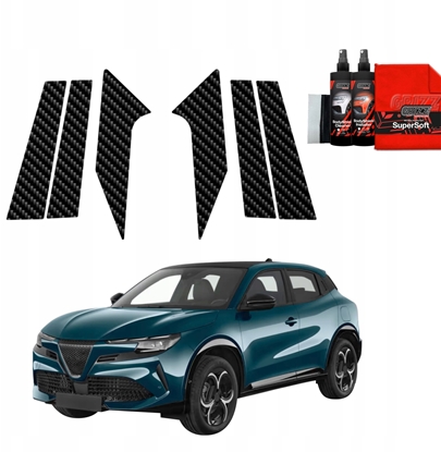 Изображение GrizzGlass Folia karbonowa na supki GrizzGlass BodyShield do Alfa Romeo Junior (2024-2025) [6w1]