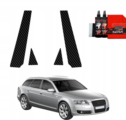 Изображение GrizzGlass Folia karbonowa na supki GrizzGlass BodyShield do Audi A6 C6 Avant (2004-2008) [4w1]