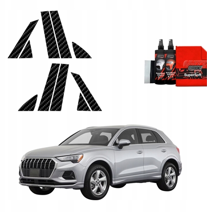 Изображение GrizzGlass Folia karbonowa na supki GrizzGlass BodyShield do Audi Q3 Sportback (2018-2025) [10w1]
