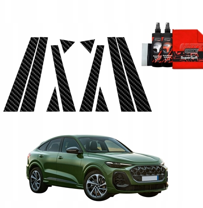 Изображение GrizzGlass Folia karbonowa na supki GrizzGlass BodyShield do Audi Q5 Sportback (2025) [10w1]