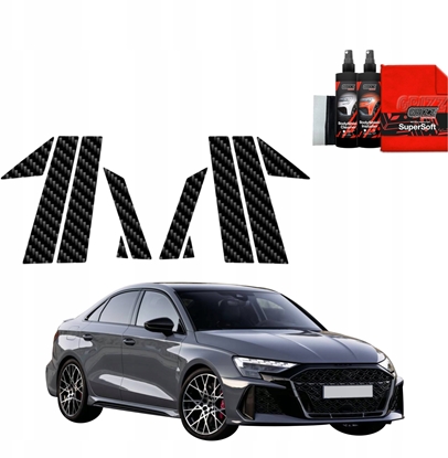 Изображение GrizzGlass Folia karbonowa na supki GrizzGlass BodyShield do Audi RS3 (2025) [10w1]