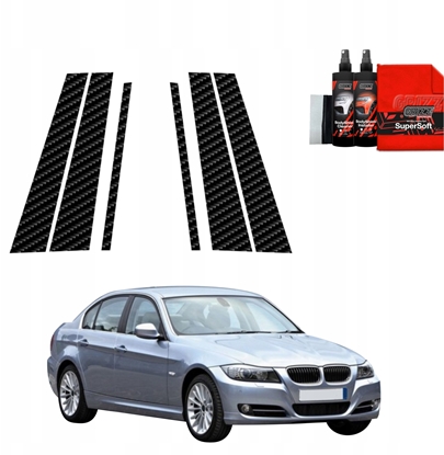 Изображение GrizzGlass Folia karbonowa na supki GrizzGlass BodyShield do BMW 3 E90 Sedan Pre-LCI (2004-2008) [6w1]